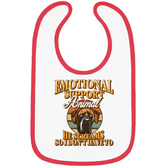 Emotional Support Animal Great Dane Companion Bibs