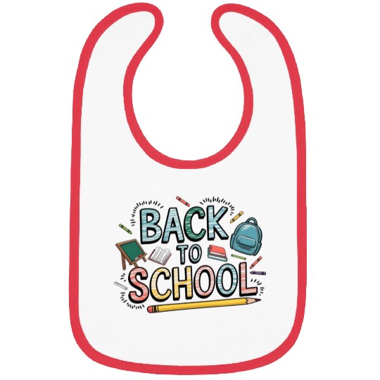 back to school on kids Bibs