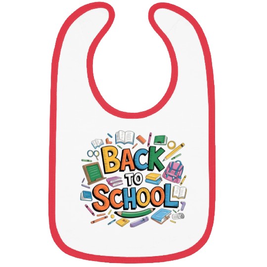 back to school on kids Bibs