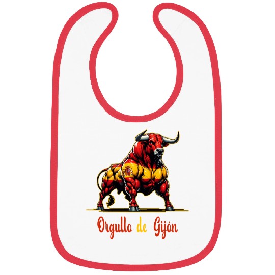 The Pride Gijón flag design Bibs