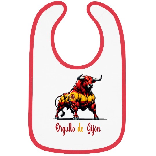 The Pride Gijón flag design Bibs