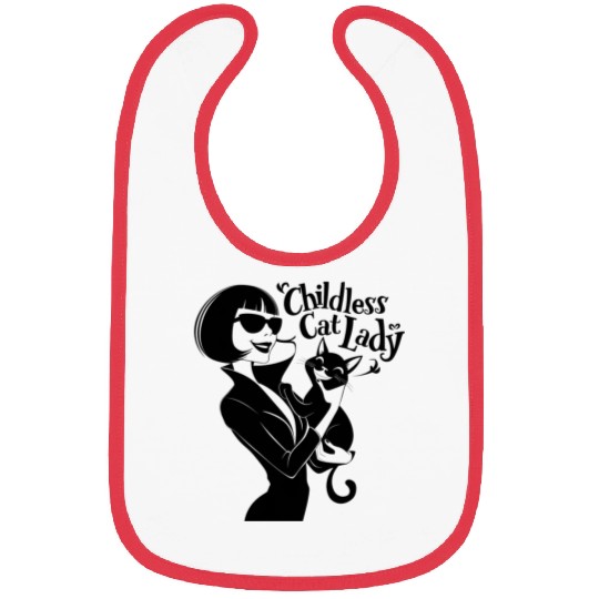 Childless Cat lady Kamala Harris Bibs