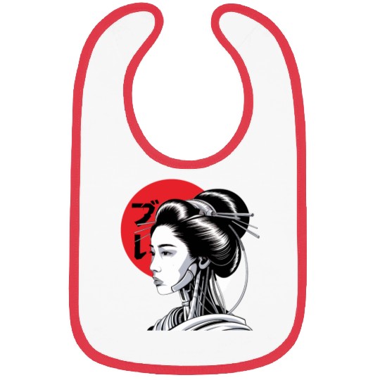 Cyberpunk Vaporwave Japanese Neon Street Art Bibs