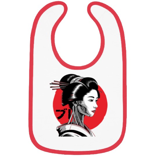 Cyberpunk Vaporwave Japanese Neon Street Art Bibs