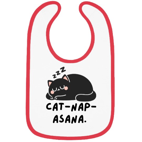 Lazy Cat Cat-Nap-Asana yoga Bibs