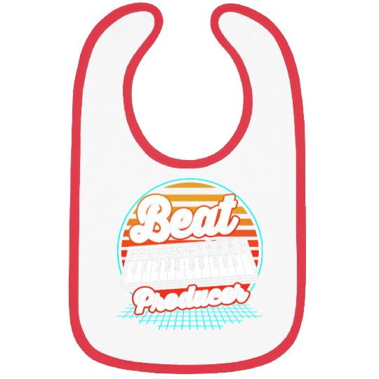 Retro Sunset Beat Maker Music Producer Bibs