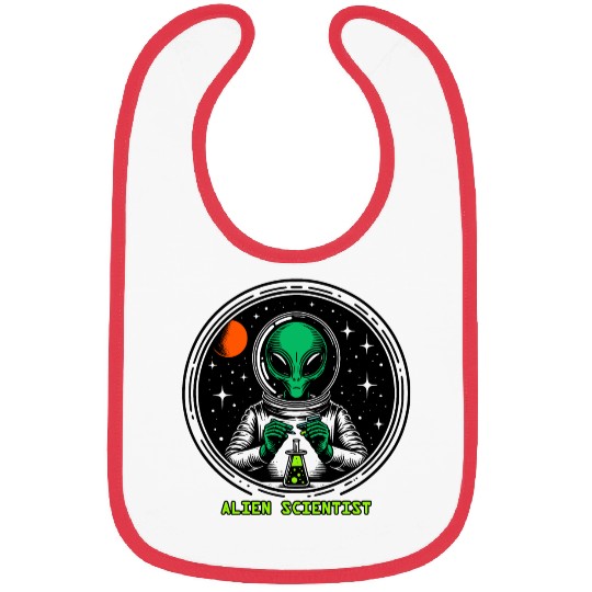 Alien Scientist Bibs