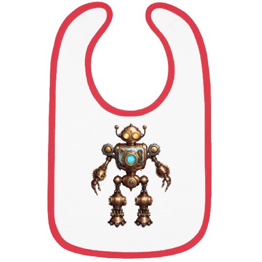 A sturdy steampunk robot Bibs