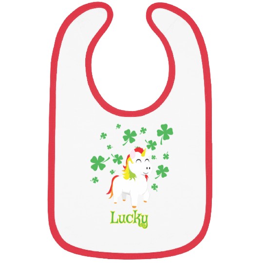 Lucky Unicorn Bibs