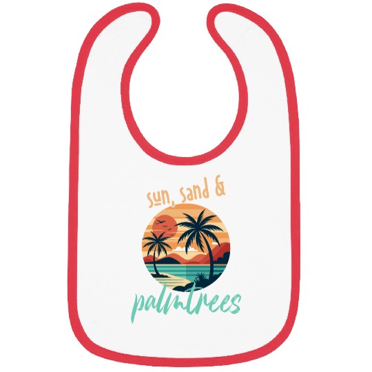 Sun, sand, and palm trees! Bibs