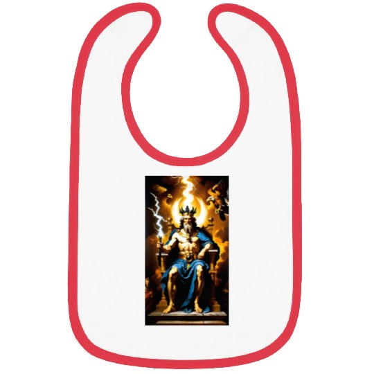 Zeus Jupiter Greek Mythology Gods Baroque Bibs
