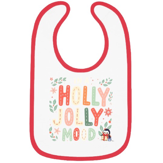 Holly Jolly Mood Bibs