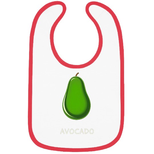 Avocado food art vegan design 11 Bibs
