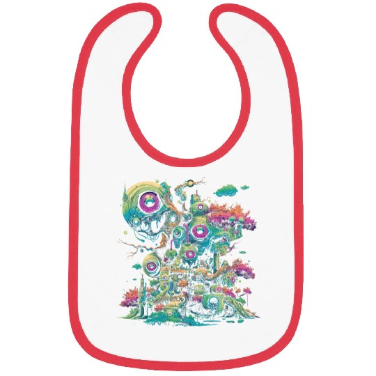 Weirdcore Aesthetic Eyes Eyeball Machines Dreamcor Bibs