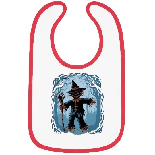 Spooky Halloween Scarecrow Bibs
