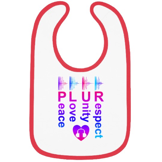 PLUR (Peace Love Unity Respect) Bibs