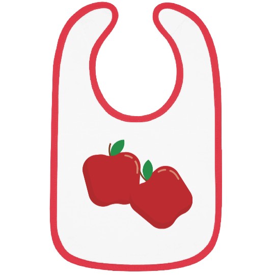 red apple Bibs