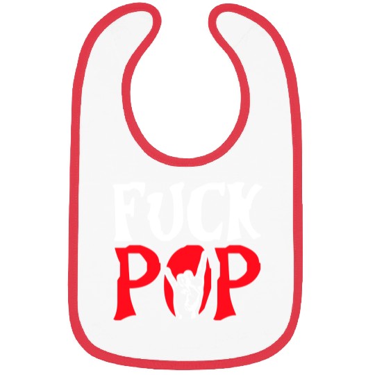 Fuck pop charts music heavy metal fun hand gesture Bibs