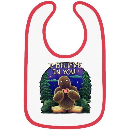 Bigfoot cryptid believe in you Bibs