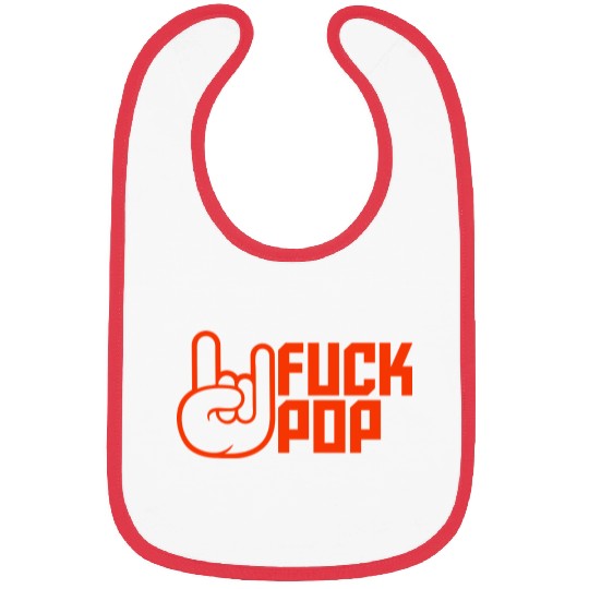 Fuck pop charts music heavy metal fun hand gesture Bibs