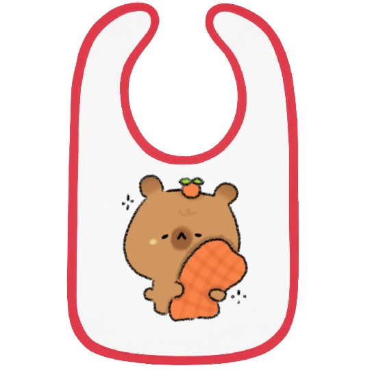 Sleepy Capybara Bibs