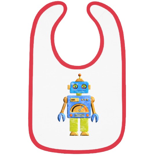 Hey Robot Vintage Bibs