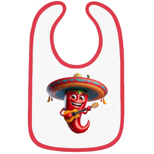 Spicy Mariachi Pepper Bibs