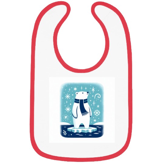 Polar Bear on Ice Floe Bibs