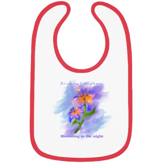 My Midnight Flower Bibs