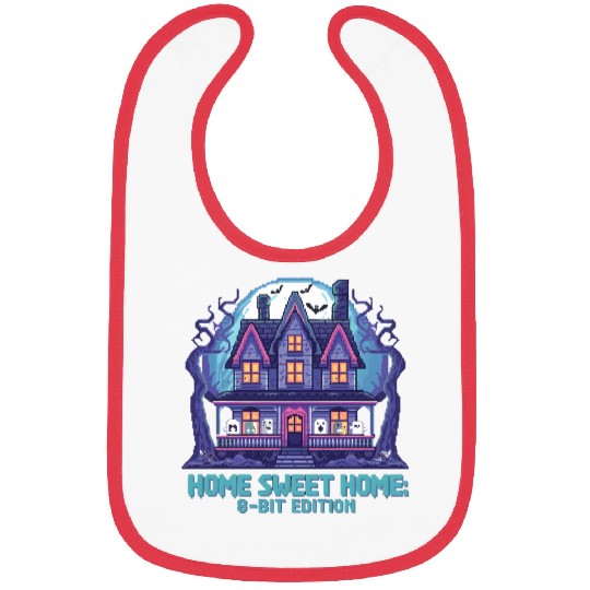 8 Bit Haunted House 01 Bibs