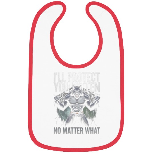 I'll Protect You Kitten Alpha Wolf Bibs