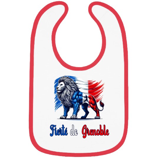 The proud Grenoble flag design Bibs