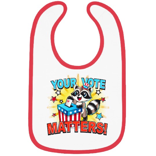 A raccoon casts its vote in the US election Bibs