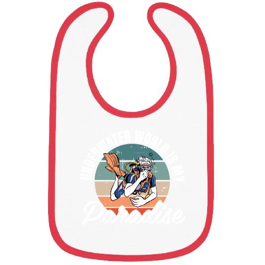 Underwater World Is My Paradise Bibs