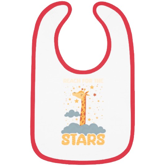 Giraffe Reach For The Stars Bibs