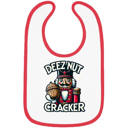 Deez Nut Nutcracker Meme Bibs: Funny Christmas