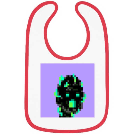 Pixel Black Emerald Bibs