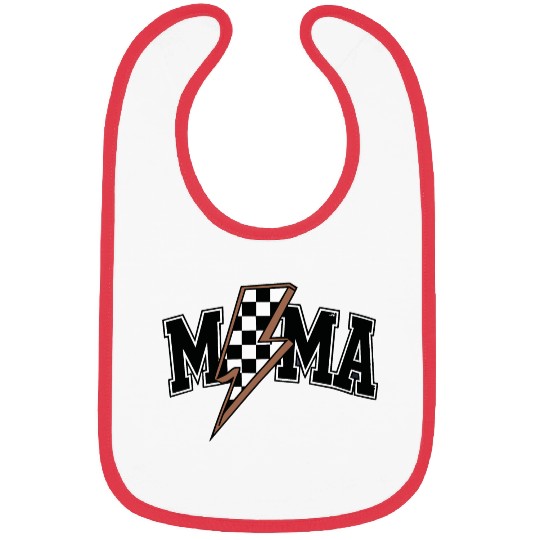 Mama Lightning Bolt Bibs