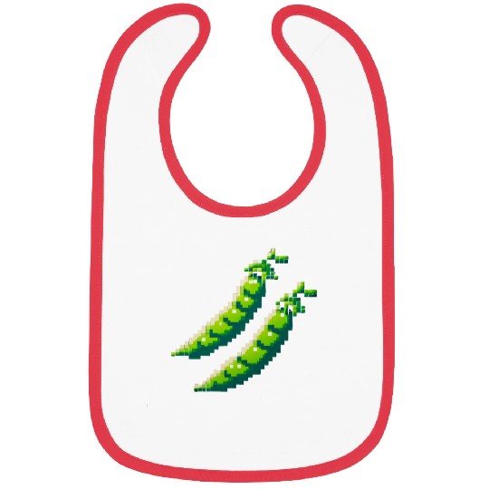 8 Bit Pixel Peas Bibs