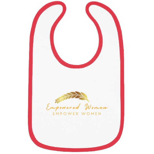 Black and Gold Empowered Women Bibs
