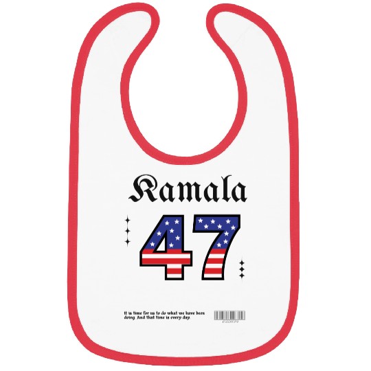Kamala Harris 47th President USA America Election Bibs