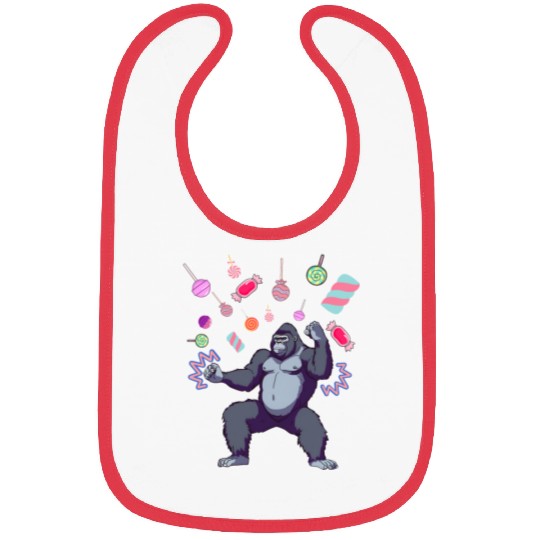 Gorilla candy Bibs