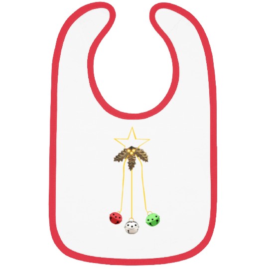 Jingle Bells Star Wreath Bibs