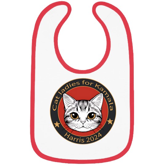 Cat Ladies For Kamala Bibs