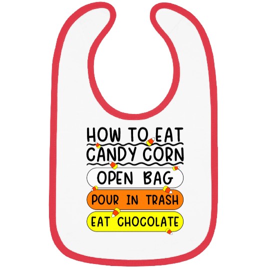 How To Eat Candy Corn Funny Candy Corn Halloween Bibs