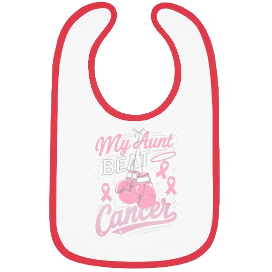 My Aunt Beat Cancer Breast Cancer Awareness Bibs