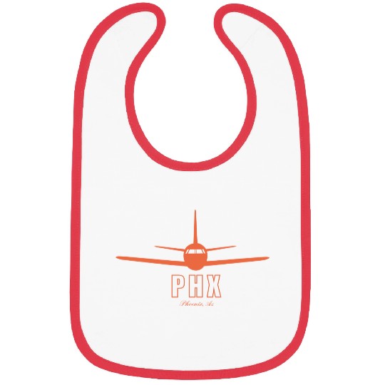 Phoenix Arizonna AZ Airport Code PHX Bibs
