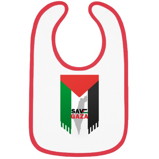 Proud Palestinian Flag Bibs
