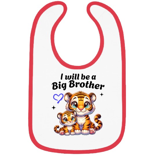 I'm Going To Be A Big Brother Sweet Tigers, Bibs
