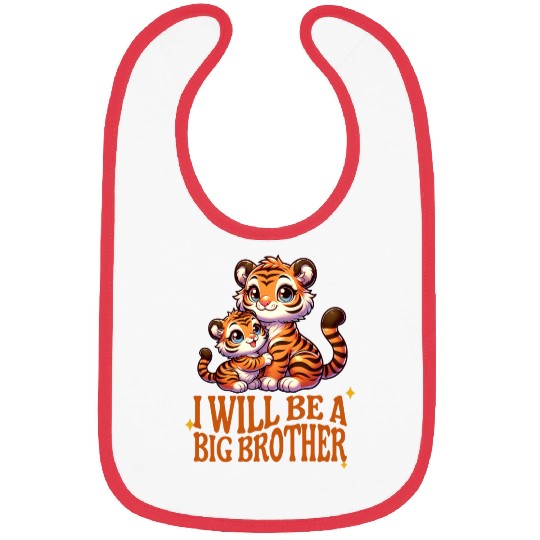 I'm Going To Be A Big Brother Sweet Tigers, Bibs
